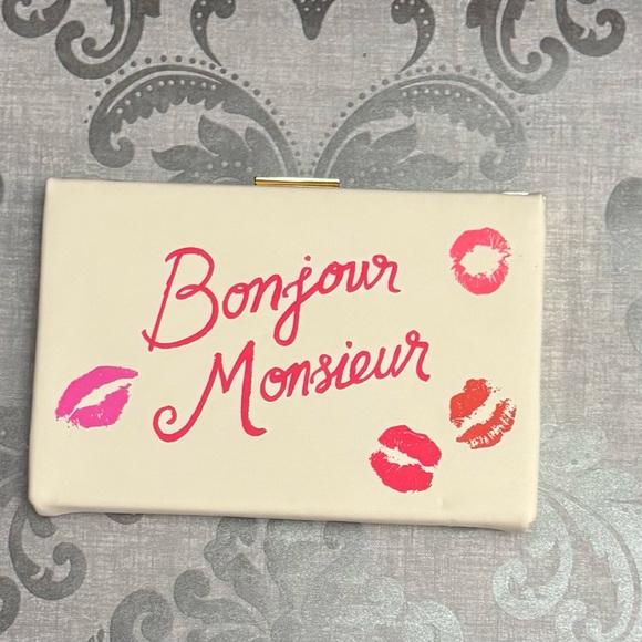 kate spade Handbags - Kate Spade Merrion Square 'Bonjour Monsieur' Emanuelle Clutch, Multi/Cement